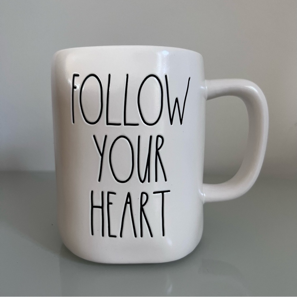 RAE DUNN Follow Your Heart Mug - NEW